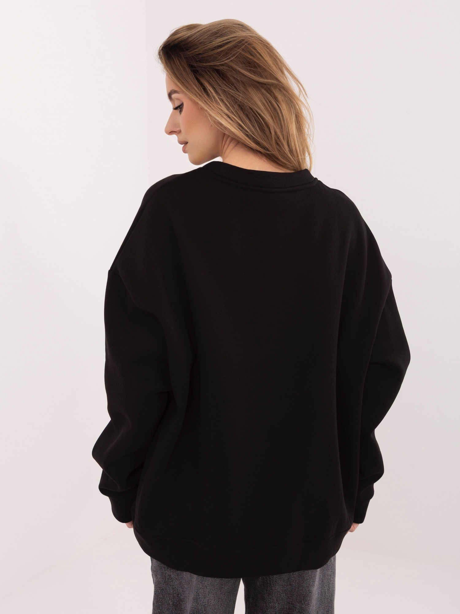 Bluza czarno-zielony