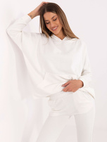 Hurtownia Ecru dresowy komplet basic z bluzą oversize 