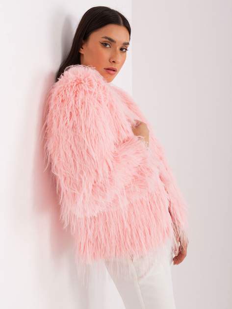 Hurt Jasnoróżowa kurtka przejściowa z zapięciem