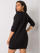 Czarna bawełniana sukienka plus size Karissa