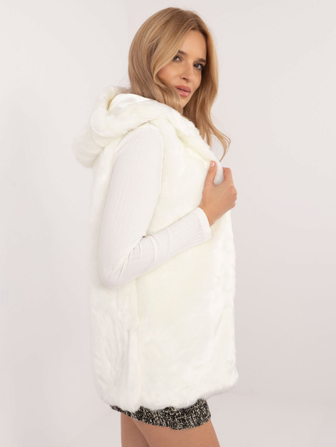 Hurt Ecru futrzana kamizelka z podszewką Fluffy