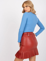 Niebieska bluzka w prążki Moxie