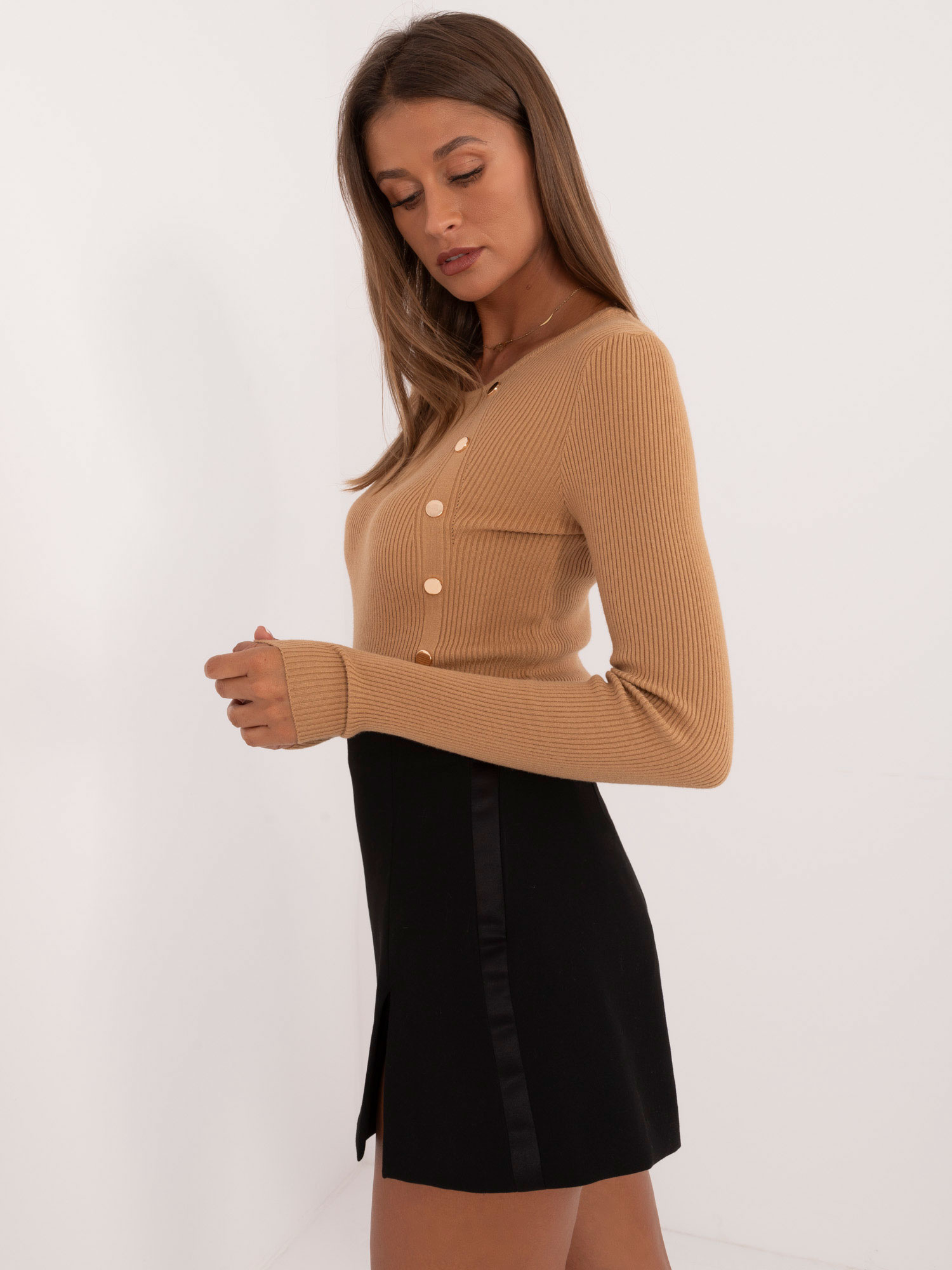 Sweter camelowy