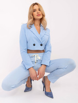 Hurtownia Jasnoniebieskie dresowe spodnie typu bryczesy