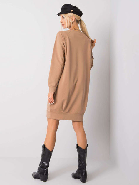 Camelowa sukienka Cristine