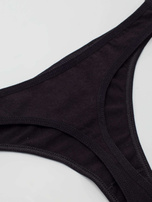 Women's black thongs