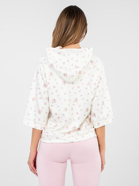 Ecru damska bluza z rękawem 3/4