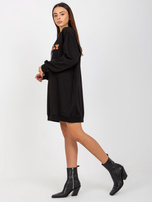 Hurtownia Czarna bawełniana bluza z nadrukiem