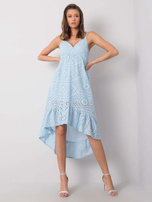 Clover OCH BELLA Blue Ruffle Dress
