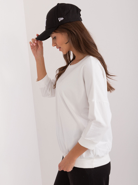 Hurtownia online Ecru bluza oversize z napisem