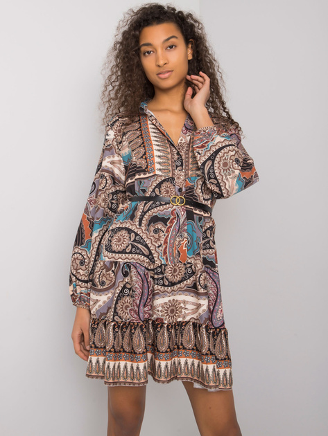 Czarna sukienka z nadrukiem Milah