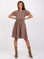 Brązowa sukienka Dita RUE PARIS