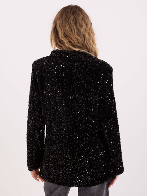 Czarna wizytowa marynarka z cekinami RUE PARIS