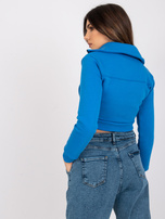 Ciemnoniebieska krótka rozpinana bluza dresowa Ann RUE PARIS 