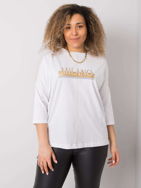 Biała bluzka bawełniana Alissa