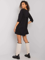 Czarna sukienka z kieszeniami Ellidy RUE PARIS