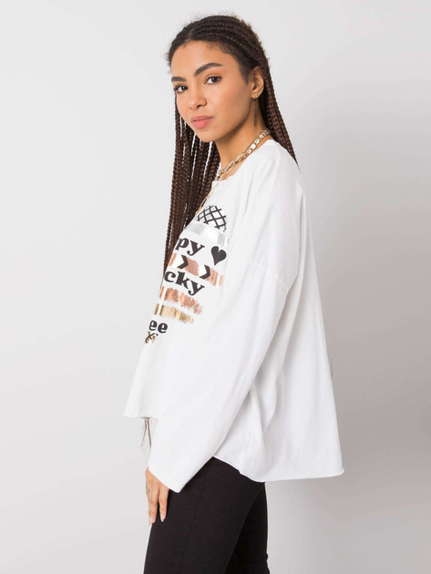 Biała bluzka z długim rękawem Miriana