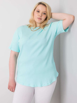 Miętowa bluzka plus size Stella