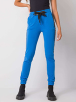 Niebieskie spodnie dresowe z aplikacją Giulia