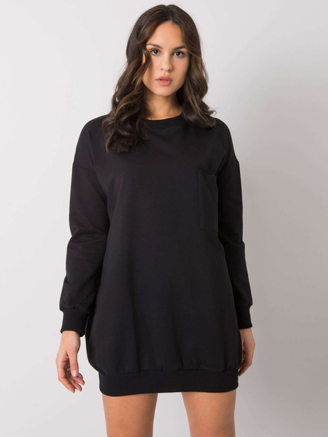 Czarna sukienka z kieszenią Hanely RUE PARIS