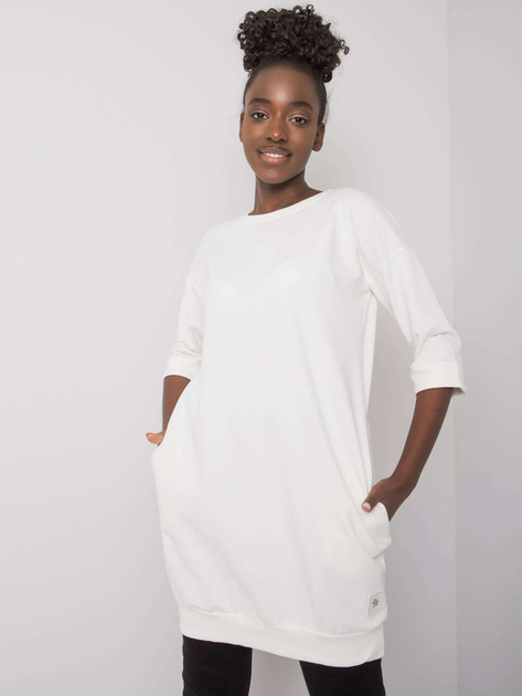 Ecru bluza z kieszeniami Iveta