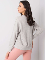 Light grey melange sweatshirt Veronica