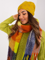 Hurt Oliwkowa czapka zimowa z kaszmirem