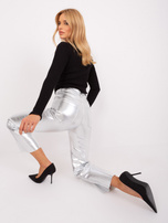 Hurt Czarna dopasowana bluzka basic z bawełny w prążek