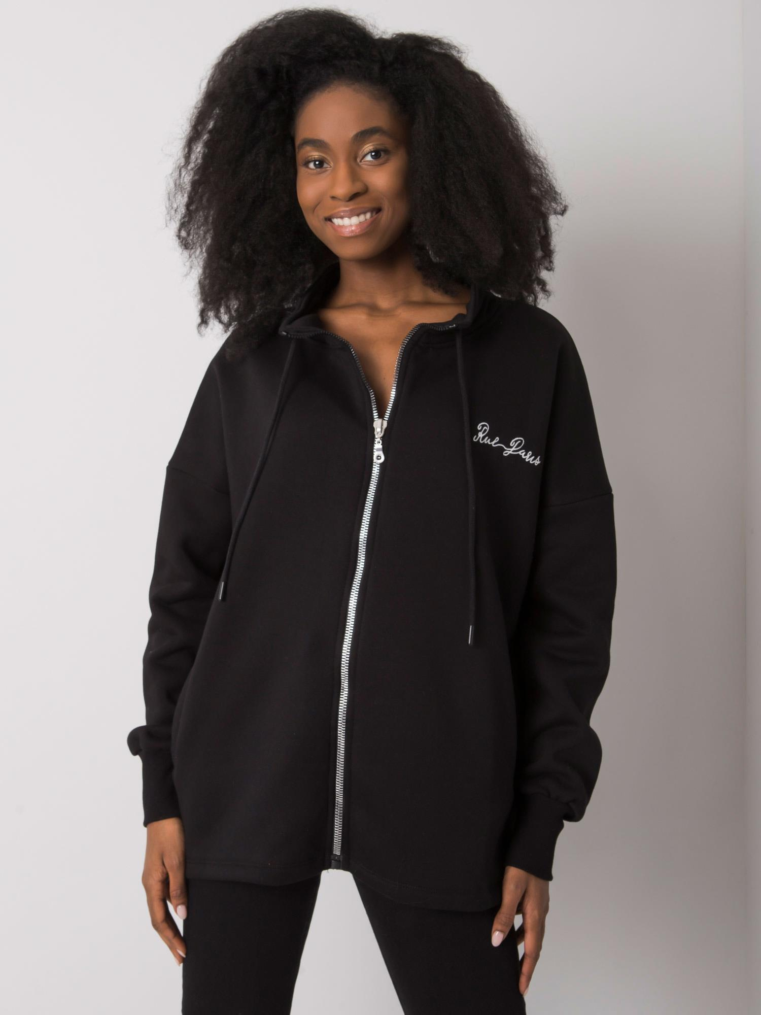 Black sweatshirt without a hood Jasmine RUE PARIS.