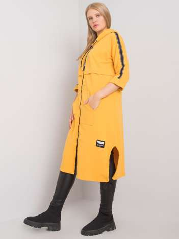 Yellow long sweatshirt plus size Aydin