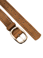 Hurt Camelowy pasek damski z ekoskóry OCH BELLA