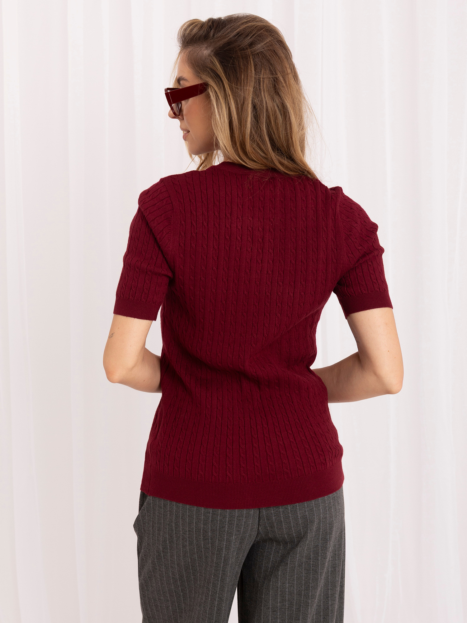 Sweter bordowy