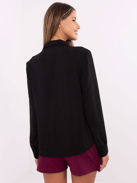 Hurt Czarna elegancka koszula z kołnierzykiem