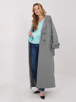 Miętowa bluzka z falbankami przy rękawach