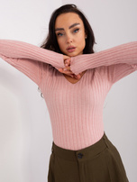 Wholesale Light Pink Classic Knit Sweater
