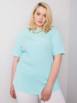Miętowa bluzka plus size Stella