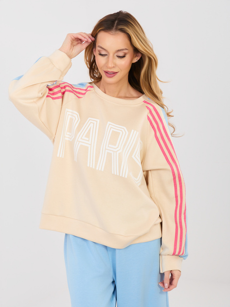 Pastelowy niebieski komplet z szerokimi spodniami