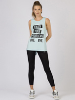 TOMMY LIFE Jasnoniebieski top sportowy