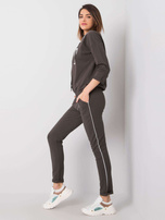Temno khaki casual komplet Kadeesha.