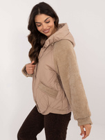 Hurt Camelowa kurtka przejściowa z pikowaniem