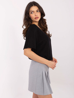 Hurt Czarny dwustronny sweter z dekoltem V