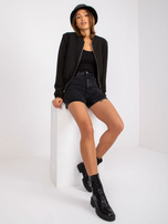 Czarna kurtka przejściowa z kieszeniami Haiti RUE PARIS