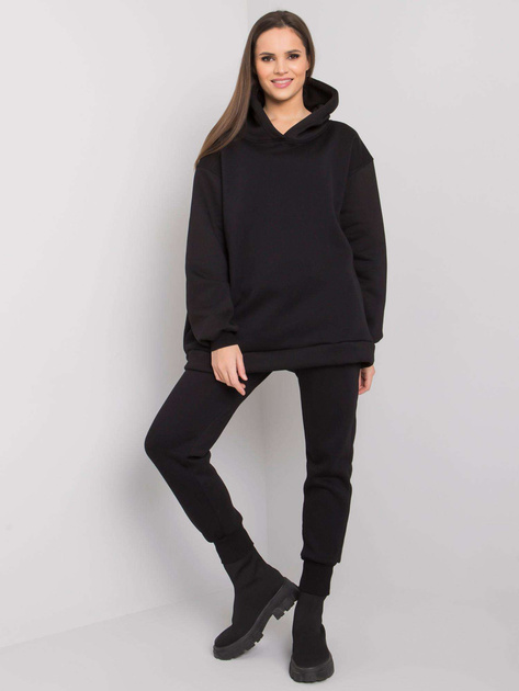Czarny dresowy komplet dwuczęściowy Lucia