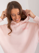 Hurtownia Jasnoróżowa luźna bluza damska SUBLEVEL