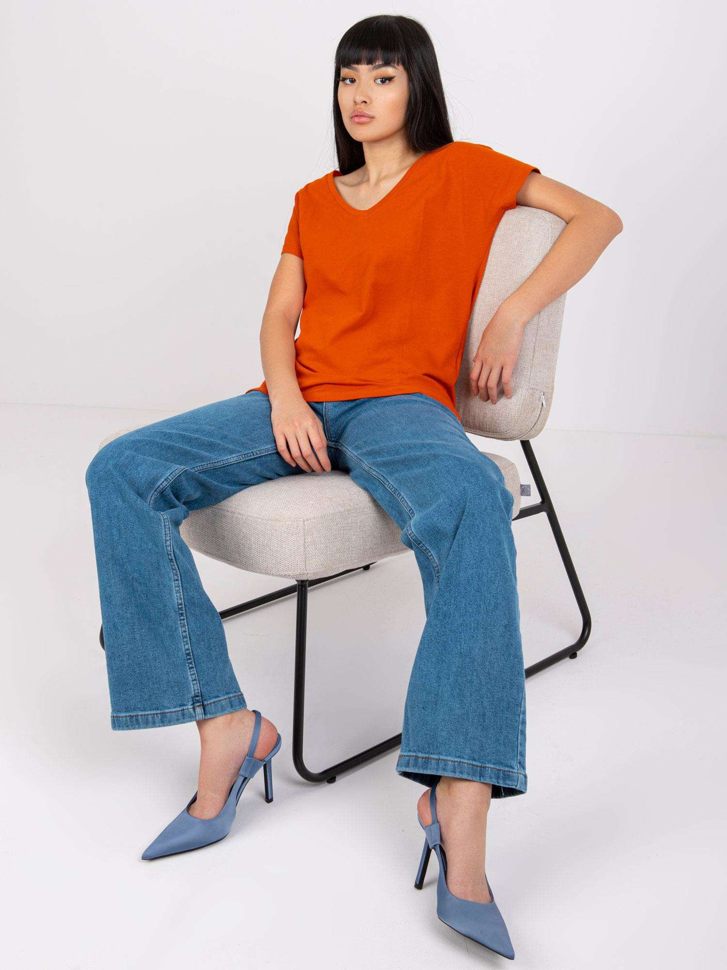 Niebieskie jeansy damskie regular Fortaleza