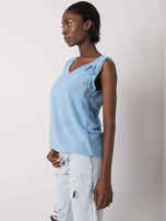 Niebieski top z koronką Sapphire