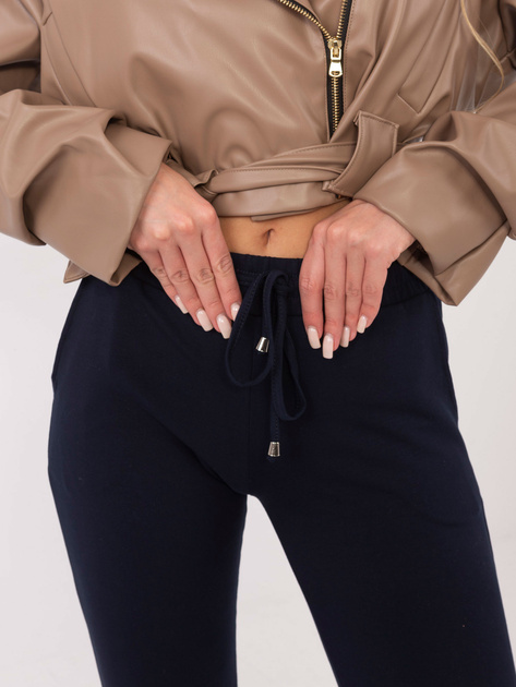 Granatowe spodnie Faster