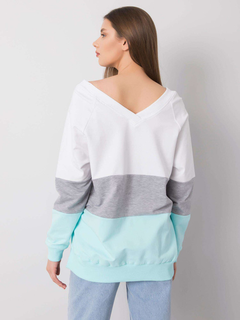 Biało-miętowa bluza Lotta RUE PARIS