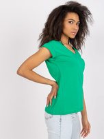 Zielony t-shirt basic Atlanta RUE PARIS