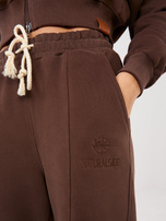 Brązowy dwuczęściowy komplet z krótką bluzą NATURAL SIDE